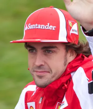 Fernando Alonso, two-time F1 World Champion in 2005 and 2006, driving for Renault during his historic title wins.