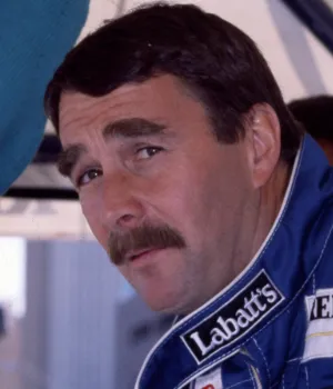 Nigel Mansell, the 1992 F1 World Champion, driving for Williams in his dominant season.