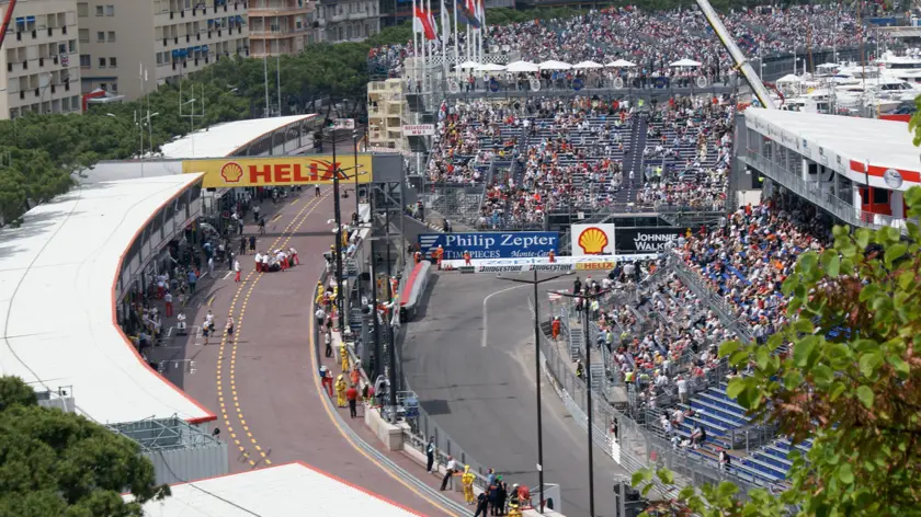 monaco grand prix from above